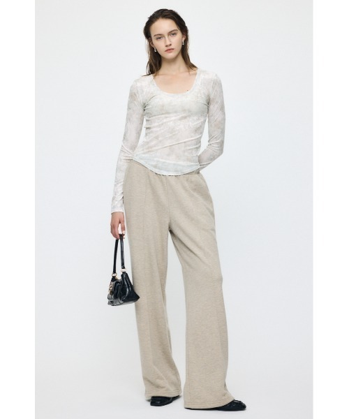 MOUSSY(マウジー)の「ES CLASSIC スウェットパンツ(スウェットパンツ・レディース・ベージュ/杢グレー/ブラック・1/2)」の13枚目の写真