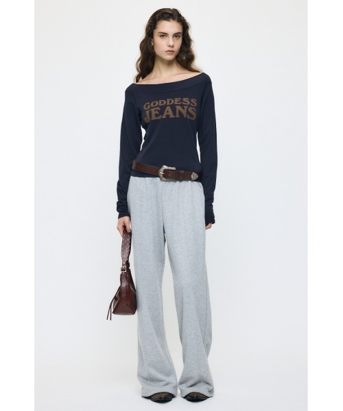 MOUSSY(マウジー)の「ES CLASSIC スウェットパンツ(スウェットパンツ・レディース・ベージュ/杢グレー/ブラック・1/2)」の21枚目の写真