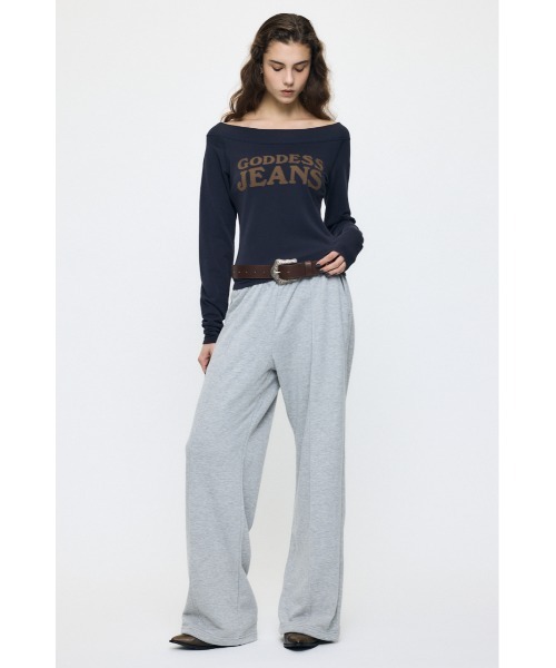MOUSSY(マウジー)の「ES CLASSIC スウェットパンツ(スウェットパンツ・レディース・ベージュ/杢グレー/ブラック・1/2)」の22枚目の写真