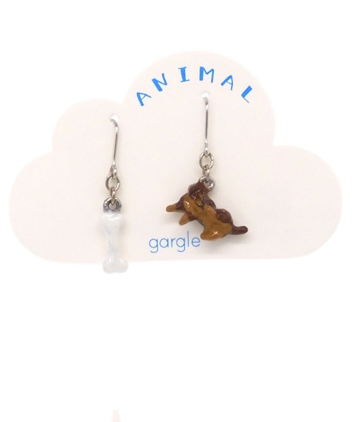 gargle(ガーグル)の「gargle ガーグル:アニマルシリーズ わんこポーズ 犬 ドッグ ダックス ダックスフンド ピアス(ピアス(両耳用)・レディース・ブラウン/ブラック/ホワイト・FREE)」の12枚目の写真