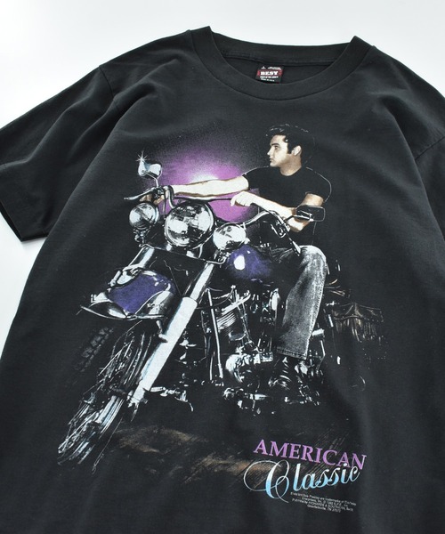FRUIT OF THE LOOM(フルーツオブザルーム)の「【USED】90’s Elvis Presley “AMERICAN Classic” バンド Tシャツ USA製(Tシャツ/カットソー・メンズ・ブラック・MEDIUM)」の2枚目の写真