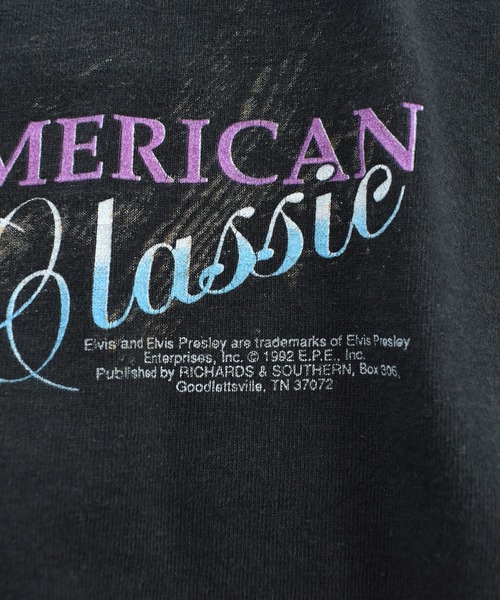 FRUIT OF THE LOOM(フルーツオブザルーム)の「【USED】90’s Elvis Presley “AMERICAN Classic” バンド Tシャツ USA製(Tシャツ/カットソー・メンズ・ブラック・MEDIUM)」の3枚目の写真
