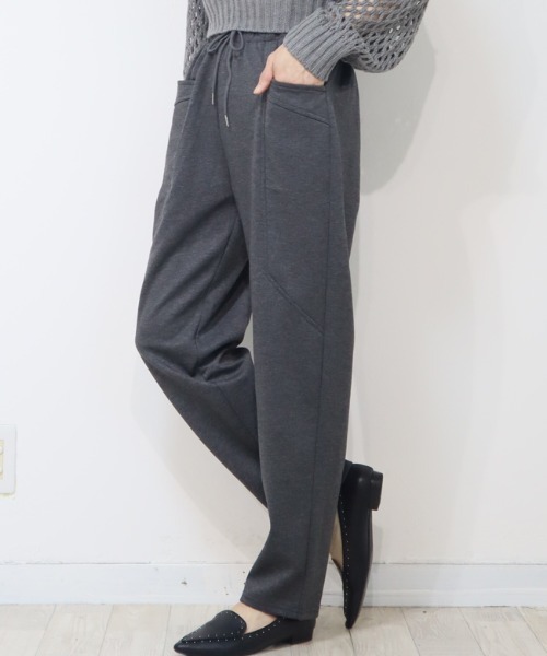 DISKEEN SURE(ディスキーンシュアー)の「今期空前の大ヒット!樽型フォルムが可愛いバレルレッグパンツ!ジャージタッチパンツ(その他パンツ・レディース・ブラック/グレー/チャコール・FREE)」の13枚目の写真