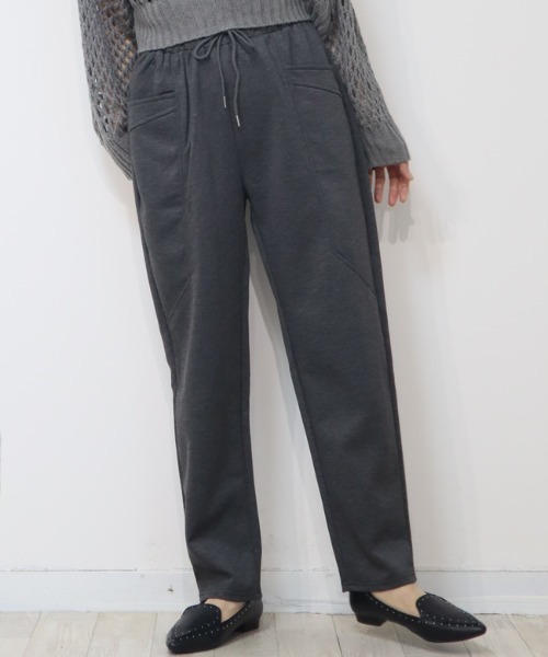 DISKEEN SURE(ディスキーンシュアー)の「今期空前の大ヒット!樽型フォルムが可愛いバレルレッグパンツ!ジャージタッチパンツ(その他パンツ・レディース・ブラック/グレー/チャコール・FREE)」の14枚目の写真
