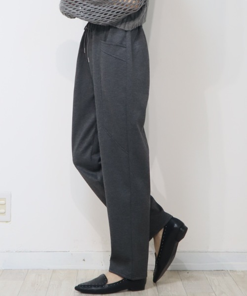 DISKEEN SURE(ディスキーンシュアー)の「今期空前の大ヒット!樽型フォルムが可愛いバレルレッグパンツ!ジャージタッチパンツ(その他パンツ・レディース・ブラック/グレー/チャコール・FREE)」の21枚目の写真