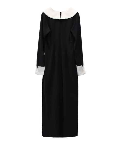 ANDRESD（アンドレスド）の「コントラストカラードレス / CONTRAST COLLAR DRESS（ドレス・レディース・ブラック・S/M/L）」の14枚目の写真