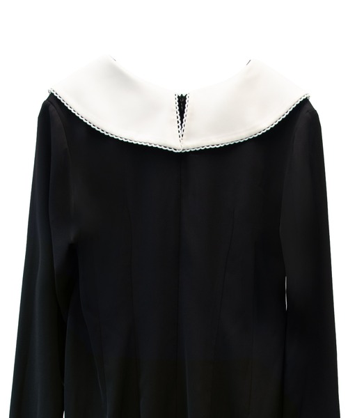 ANDRESD（アンドレスド）の「コントラストカラードレス / CONTRAST COLLAR DRESS（ドレス・レディース・ブラック・S/M/L）」の16枚目の写真
