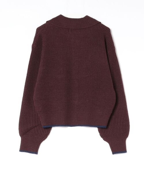 KELTY(ケルティ)の「ピケニットカーディガン(カーディガン/ボレロ・メンズ・ブラック/ベージュ・FREE)」の3枚目の写真