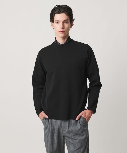 UNITED ARROWS(ユナイテッドアローズ)の「フォーシーズンズ ミラノリブ クルーネック ニット(ニット/セーター・メンズ・オレンジ/ナチュラル/ブラック・M/L/XL/S)」の4枚目の写真