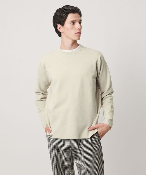 UNITED ARROWS(ユナイテッドアローズ)の「フォーシーズンズ ミラノリブ クルーネック ニット(ニット/セーター・メンズ・オレンジ/ナチュラル/ブラック・M/L/XL/S)」の9枚目の写真