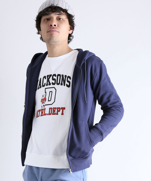 Denime（ドゥニーム）の「【FRUIT OF THE LOOM】プリントクルーネックロンT-JACKSONS-（Tシャツ/カットソー・メンズ・ホワイト/ブラック/グレー・LARGE/MEDIUM）」の14枚目の写真