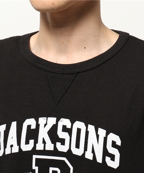 Denime（ドゥニーム）の「【FRUIT OF THE LOOM】プリントクルーネックロンT-JACKSONS-（Tシャツ/カットソー・メンズ・ホワイト/ブラック/グレー・LARGE/MEDIUM）」の6枚目の写真