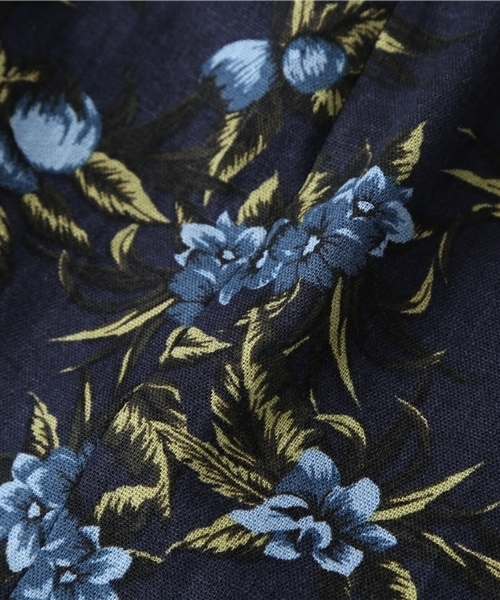 N.（N. Natural Beauty Basic）（エヌエヌナチュラルビューティーベーシック）の「トロピカルフラワープリントスカート（スカート・レディース・ホワイト/ネイビー・MEDIUM/SMALL）」の7枚目の写真