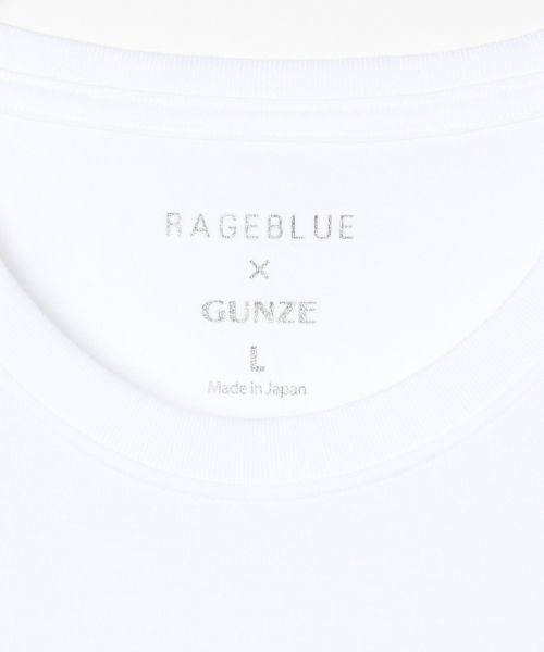RAGEBLUE(レイジブルー)の「【GUNZE/グンゼ】別注クルーネックTシャツ/727226(Tシャツ/カットソー・メンズ・ホワイト/オリーブ/ネイビー・LARGE/SMALL/MEDIUM)」の10枚目の写真