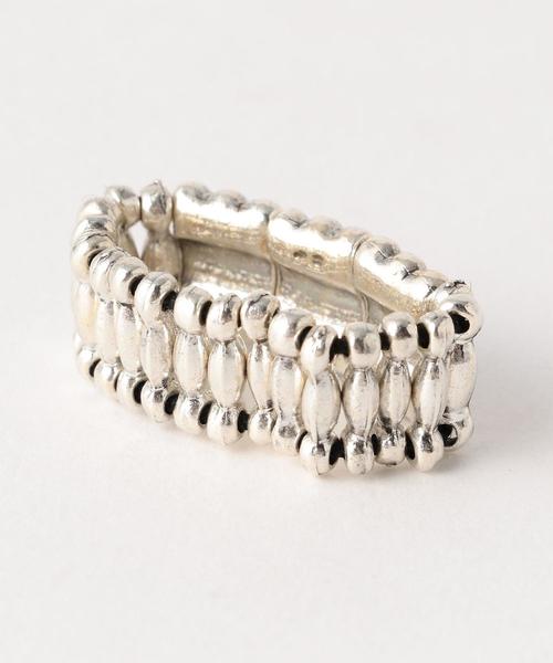 PHILIPPE AUDIBERT(フィリップ オーディベール)の「<PHILIPPE AUDIBERT>スクエアラインリング ¨(リング・レディース・シルバー・FREE)」の2枚目の写真