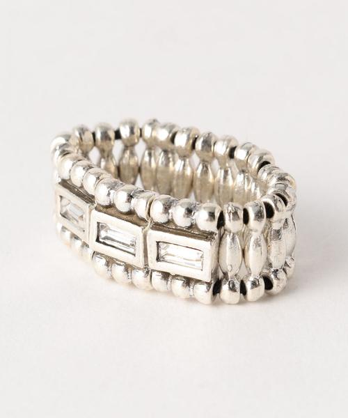 PHILIPPE AUDIBERT(フィリップ オーディベール)の「<PHILIPPE AUDIBERT>スクエアラインリング ¨(リング・レディース・シルバー・FREE)」の3枚目の写真