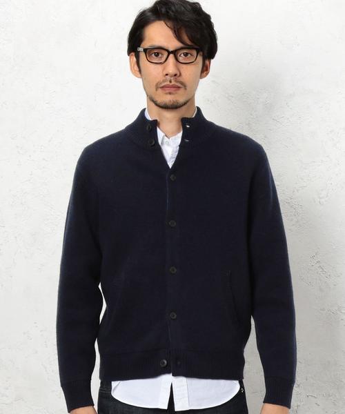 green label relaxing（グリーンレーベルリラクシング）の「KC LAMB/NY W/F R/N カーディガン◆（カーディガン/ボレロ・メンズ・グレー/ワインレッド/ネイビー・LARGE/MEDIUM/SMALL/X-LARGE）」の14枚目の写真