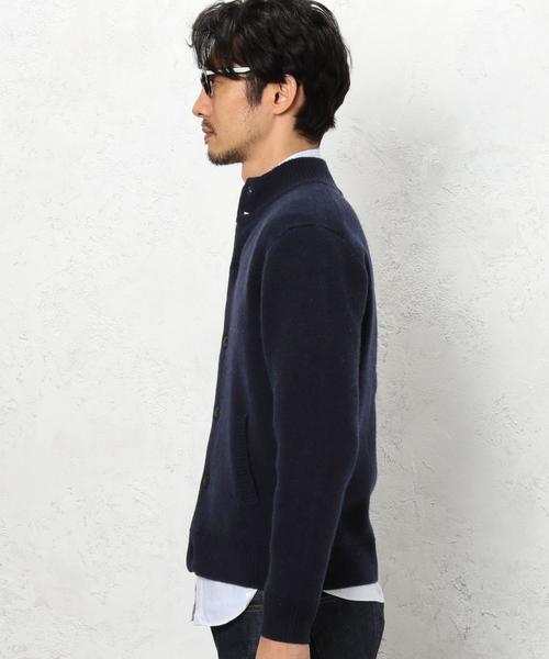 green label relaxing（グリーンレーベルリラクシング）の「KC LAMB/NY W/F R/N カーディガン◆（カーディガン/ボレロ・メンズ・グレー/ワインレッド/ネイビー・LARGE/MEDIUM/SMALL/X-LARGE）」の15枚目の写真