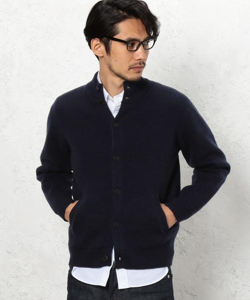 green label relaxing（グリーンレーベルリラクシング）の「KC LAMB/NY W/F R/N カーディガン◆（カーディガン/ボレロ・メンズ・グレー/ワインレッド/ネイビー・LARGE/MEDIUM/SMALL/X-LARGE）」の10枚目の写真