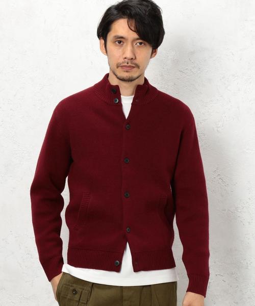 green label relaxing（グリーンレーベルリラクシング）の「KC LAMB/NY W/F R/N カーディガン◆（カーディガン/ボレロ・メンズ・グレー/ワインレッド/ネイビー・LARGE/MEDIUM/SMALL/X-LARGE）」の7枚目の写真