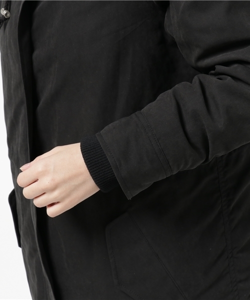 SpRay(スプレイ)の「ピーチ裏ボアモッズコート(ミリタリージャケット・レディース・ブラック/カーキ・FREE)」の3枚目の写真