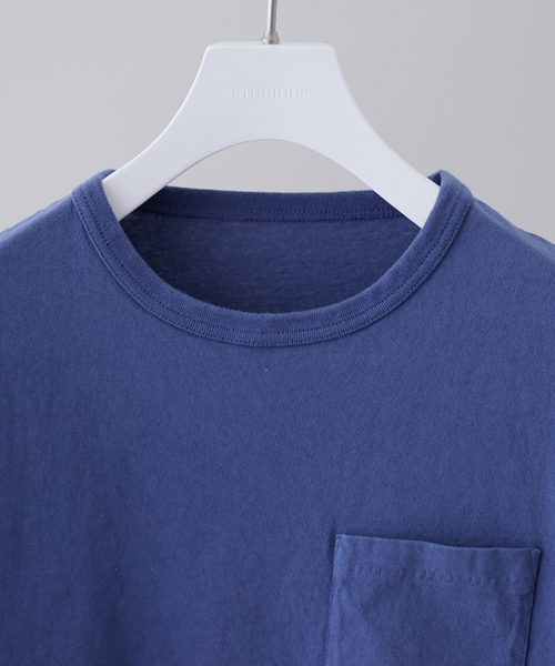 STUDIOUS(ステュディオス)の「【ZOZO限定】STUDIOUS ガーメントダイビッグTシャツ(Tシャツ/カットソー・メンズ・グレー/ブルー/ピンク・3/1/2)」の4枚目の写真