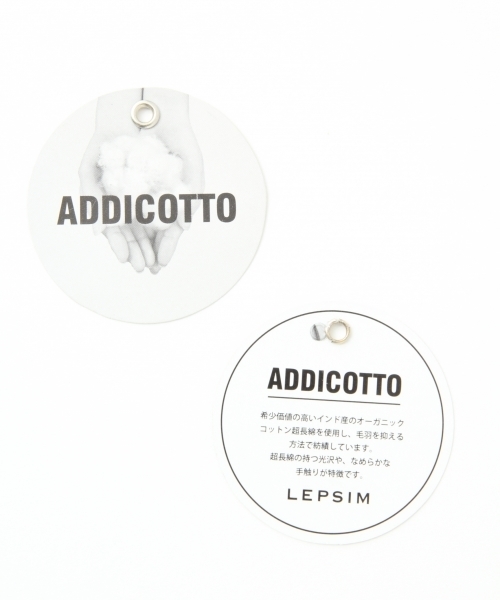 LEPSIM(レプシィム)の「アディコットワイドクルーTシャツSS 745853(Tシャツ/カットソー・レディース・オフホワイト/ブラック/レッド・FREE)」の5枚目の写真