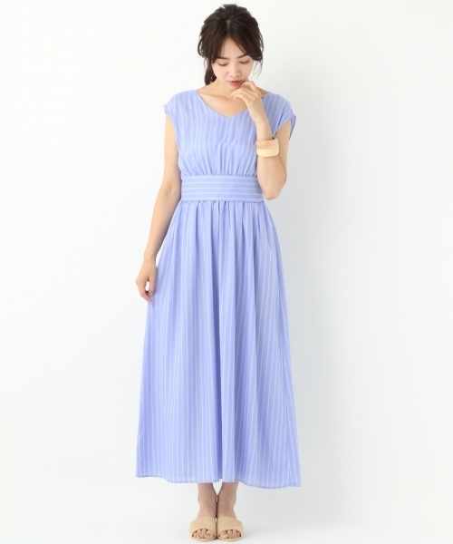 愛用 タイムセール アパートバイローリーズ ロングワンピース 水色 ロングワンピース Evroprylad Com Ua