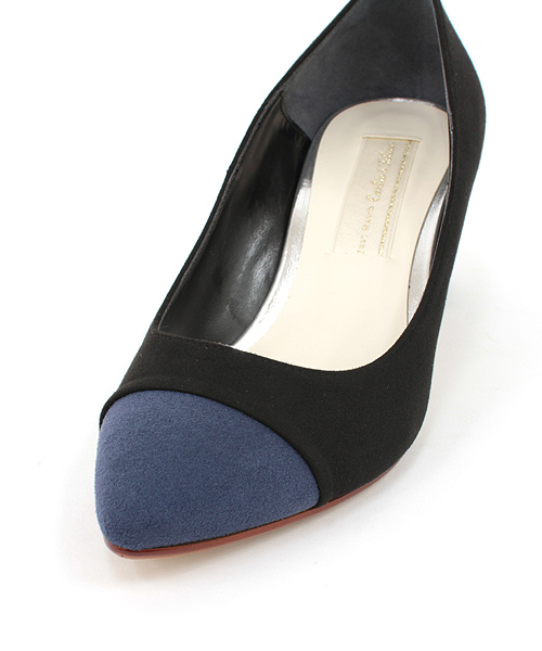 Carlie e felice(カーリーエフェリーチェ)の「【MADE IN JAPAN】【安心の日本製】ポインテッドトゥ切り替えパンプス【Carlie e felice/カーリーエフェリーチェ】(パンプス・レディース・ベージュ/ブラック/チェック/キャメル・24.0cm/25.0cm/23.0cm/22.0cm/22.5cm/23.5cm/24.5cm)」の10枚目の写真