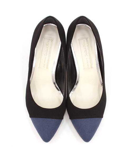 Carlie e felice(カーリーエフェリーチェ)の「【MADE IN JAPAN】【安心の日本製】ポインテッドトゥ切り替えパンプス【Carlie e felice/カーリーエフェリーチェ】(パンプス・レディース・ベージュ/ブラック/チェック/キャメル・24.0cm/25.0cm/23.0cm/22.0cm/22.5cm/23.5cm/24.5cm)」の15枚目の写真