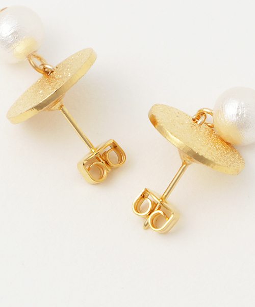 kodemari（コデマリ）の「kodemari/circle×pearl　ピアス（ピアス（両耳用）・レディース・その他・FREE）」の3枚目の写真