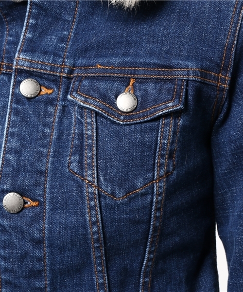 GUILD PRIME(ギルドプライム)の「【GUILD PRIME】WOMENS ファーコンビGジャン(デニムジャケット・レディース・ロイヤルブルー・36/34)」の8枚目の写真