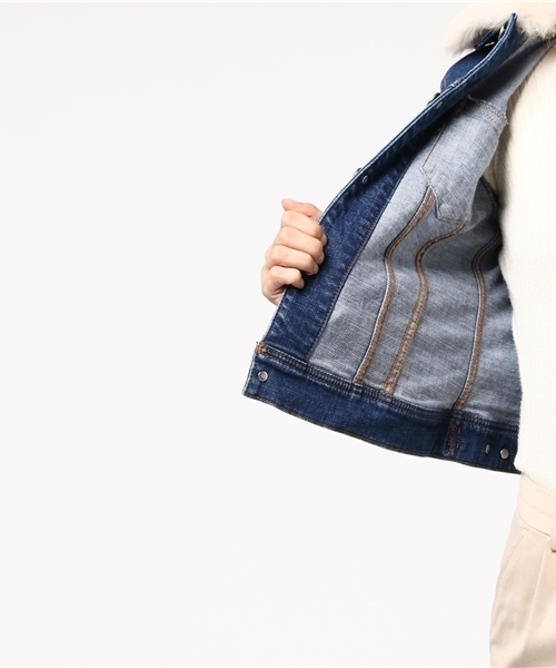 GUILD PRIME(ギルドプライム)の「【GUILD PRIME】WOMENS ファーコンビGジャン(デニムジャケット・レディース・ロイヤルブルー・36/34)」の9枚目の写真