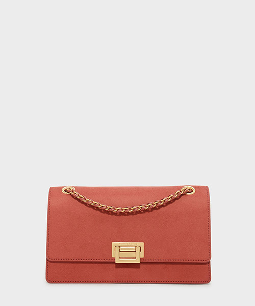 CHARLES & KEITH(チャールズ & キース)の「プッシュロックショルダーバッグ / PUSH-LOCK SHOULDER BAG(ショルダーバッグ・レディース・ブラック/ホワイト系その他/クリアレッド・M)」の19枚目の写真