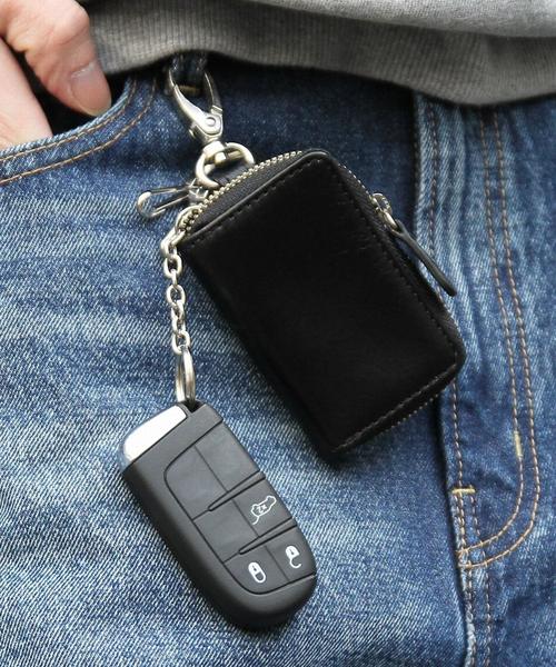 coen（コーエン）の「イタリアンレザースマートキーケース（キーケース/キーアクセサリー・メンズ・ブラック/ライトブラウン・FREE）」の11枚目の写真