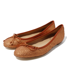 HELIOPOLE | J&M DAVIDSON ラメバレエシューズ(バレエシューズ)