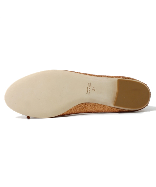 HELIOPOLE(エリオポール)の「J&M DAVIDSON ラメバレエシューズ(バレエシューズ・レディース・ライトブラウン・37/38/36)」の3枚目の写真