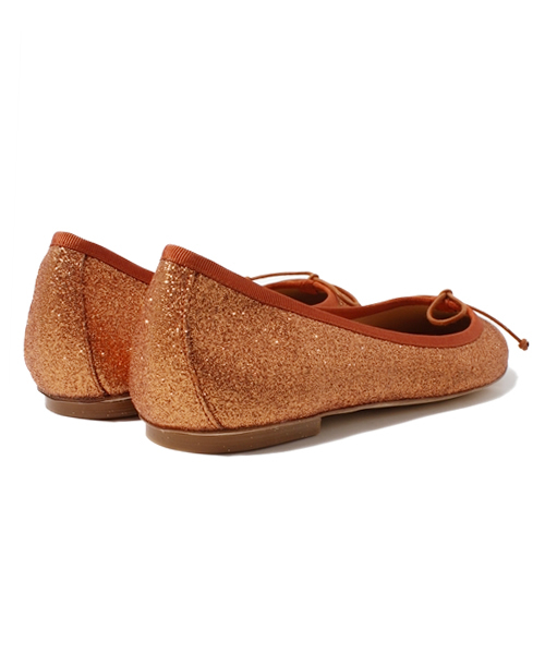 HELIOPOLE(エリオポール)の「J&M DAVIDSON ラメバレエシューズ(バレエシューズ・レディース・ライトブラウン・37/38/36)」の4枚目の写真