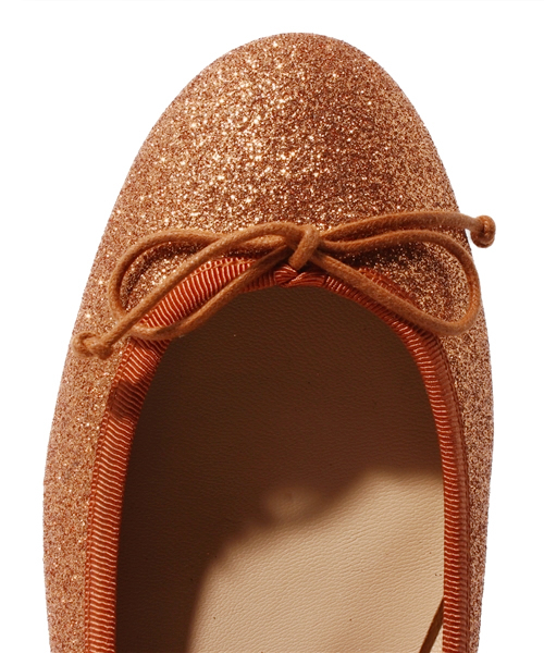 HELIOPOLE(エリオポール)の「J&M DAVIDSON ラメバレエシューズ(バレエシューズ・レディース・ライトブラウン・37/38/36)」の5枚目の写真