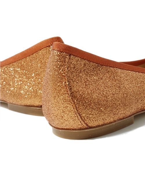 HELIOPOLE(エリオポール)の「J&M DAVIDSON ラメバレエシューズ(バレエシューズ・レディース・ライトブラウン・37/38/36)」の7枚目の写真