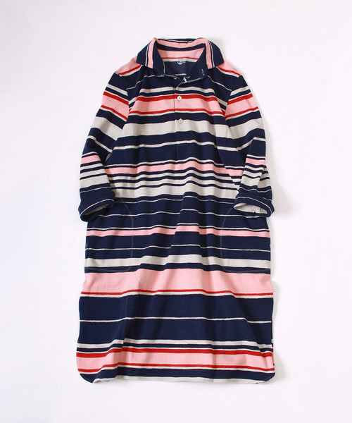 45r フォーティファイブアール の カノコボーダープリントワンピース ワンピース Wear