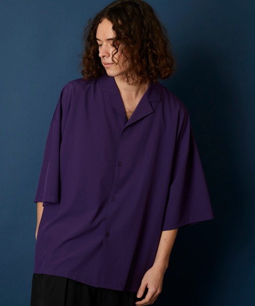 MEMENTISM(メメントイズム)の「ルーズビッグシルエットベーシックオープンカラーシャツ ユニセックス(シャツ/ブラウス・メンズ・ブラック/ネイビー/ピンク/ラベンダー/ワイン/チャコール/ベージュ/グレー/グリーン/グリーン系/パープル系/ベージュ系/ピンク系/ブラック系/ブラウン系/ダークグリーン系/グレー系/ライトグリーン系/ネイビー系・FREE)」の16枚目の写真