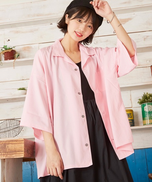 MEMENTISM(メメントイズム)の「ルーズビッグシルエットベーシックオープンカラーシャツ ユニセックス(シャツ/ブラウス・メンズ・ブラック/ネイビー/ピンク/ラベンダー/ワイン/チャコール/ベージュ/グレー/グリーン/グリーン系/パープル系/ベージュ系/ピンク系/ブラック系/ブラウン系/ダークグリーン系/グレー系/ライトグリーン系/ネイビー系・FREE)」の17枚目の写真