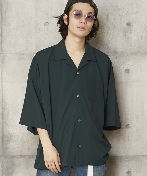 MEMENTISM(メメントイズム)の「ルーズビッグシルエットベーシックオープンカラーシャツ ユニセックス(シャツ/ブラウス・メンズ・ブラック/ネイビー/ピンク/ラベンダー/ワイン/チャコール/ベージュ/グレー/グリーン/グリーン系/パープル系/ベージュ系/ピンク系/ブラック系/ブラウン系/ダークグリーン系/グレー系/ライトグリーン系/ネイビー系・FREE)」の9枚目の写真