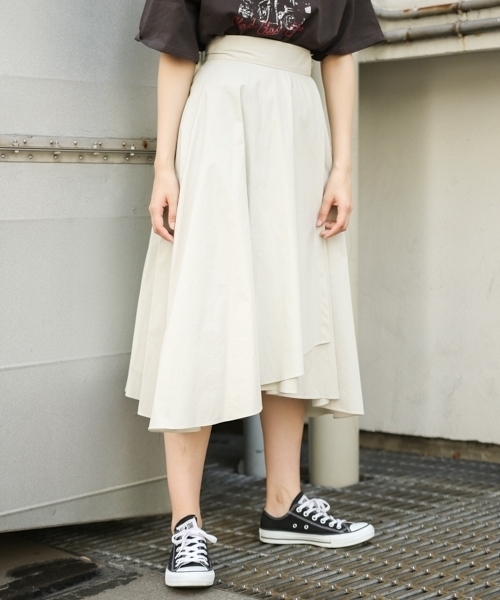 PAGEBOY（ページボーイ）の「タイプライターミディスカート（スカート・レディース・ダークブラウン/ネイビー/ラベンダー/ライトベージュ・FREE）」の10枚目の写真