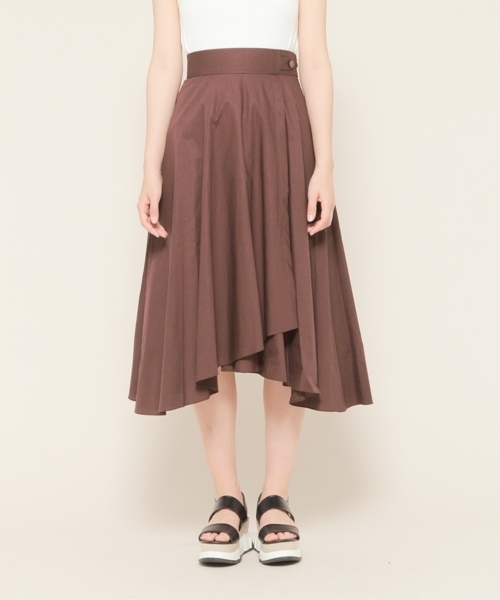 PAGEBOY（ページボーイ）の「タイプライターミディスカート（スカート・レディース・ダークブラウン/ネイビー/ラベンダー/ライトベージュ・FREE）」の14枚目の写真
