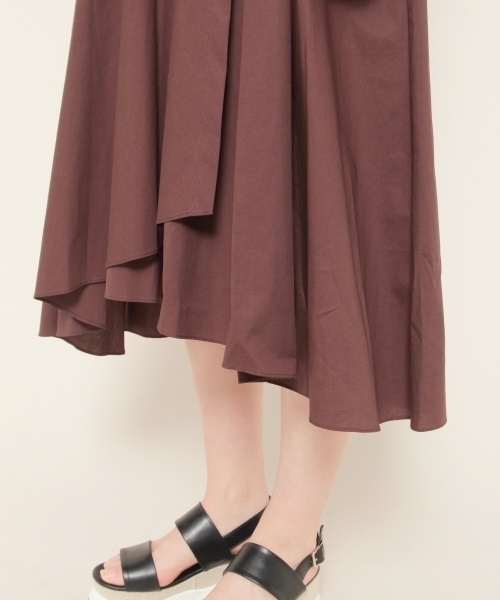 PAGEBOY（ページボーイ）の「タイプライターミディスカート（スカート・レディース・ダークブラウン/ネイビー/ラベンダー/ライトベージュ・FREE）」の8枚目の写真
