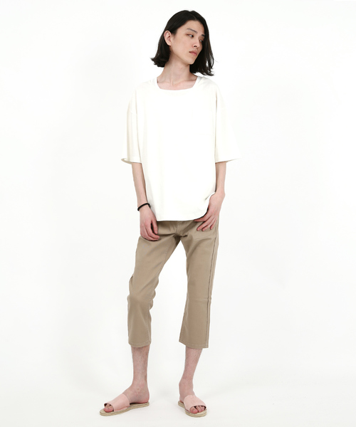 Rocky Monroe(ロッキーモンロー)の「カツラギクロップドパンツ(その他パンツ・メンズ・ホワイト/ブラック/ベージュ/カモフラージュ・85/79/82/76)」の10枚目の写真