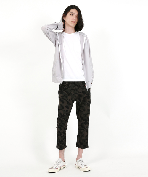 Rocky Monroe(ロッキーモンロー)の「カツラギクロップドパンツ(その他パンツ・メンズ・ホワイト/ブラック/ベージュ/カモフラージュ・85/79/82/76)」の12枚目の写真