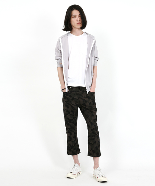 Rocky Monroe(ロッキーモンロー)の「カツラギクロップドパンツ(その他パンツ・メンズ・ホワイト/ブラック/ベージュ/カモフラージュ・85/79/82/76)」の13枚目の写真